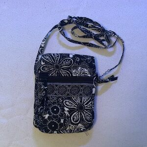 Darcie Floral Crossbody Bag | Black & White Quilted Purse | 2010s Aesthetic